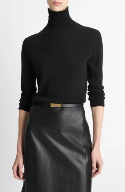 VINCE VINCE CASHMERE & SILK MOCK NECK SWEATER