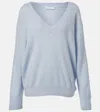 Vince Cashmere And Silk Sweater In Blue