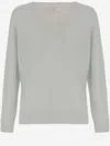 Shop Vince Cashmere And Silk Sweater In Light Grey