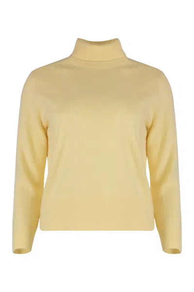 VINCE CASHMERE AND SILK TURTLENECK SWEATER