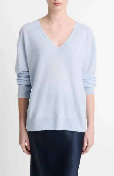 VINCE VINCE CASHMERE & SILK V-NECK SWEATER