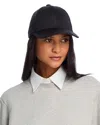 Vince Cashmere Baseball Hat In Charcoal