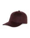 Vince Cashmere Baseball Hat In Brown
