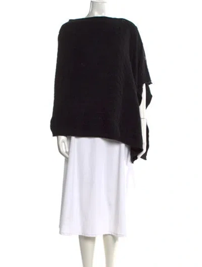 Pre-owned Vince Cashmere Bateau Neckline Sweater In Black