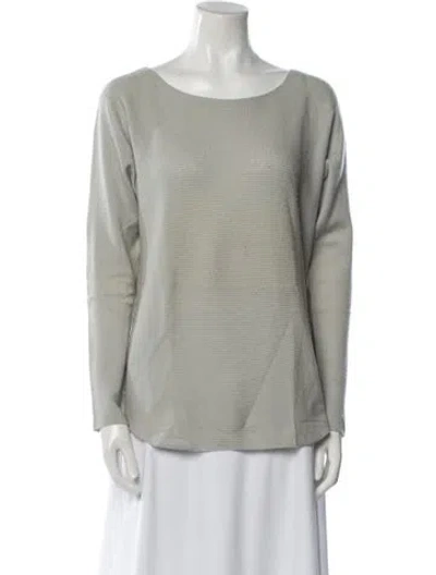 Pre-owned Vince Cashmere Bateau Neckline Sweater In Gray