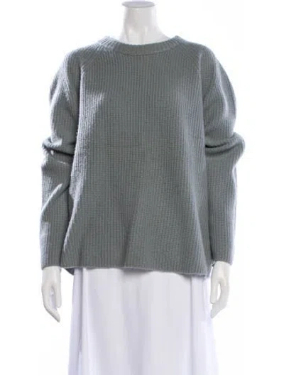 Pre-owned Vince Cashmere Bateau Neckline Sweater In Gray