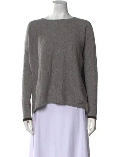 Pre-owned Vince Cashmere Bateau Neckline Sweater In Multi
