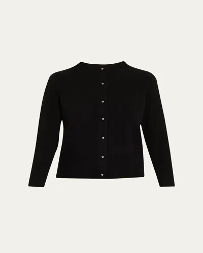 Vince Women's Eyelash Fuzzy Knit Cardigan In Black