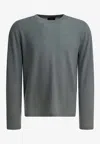 Vince Cashmere And Silk Crewneck Sweater Knitwear Grey In Gray