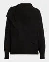Vince Cashmere-blend Draped Sweater In Multi