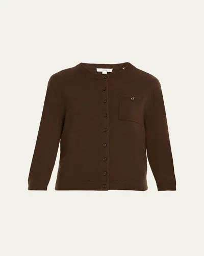 Vince Cashmere-blend Pocket Cardigan In Multi