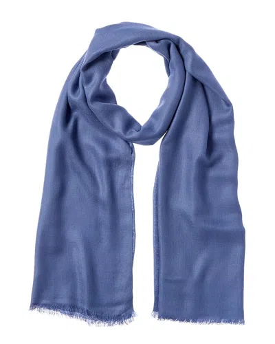 Vince Cashmere-blend Scarf In Blue