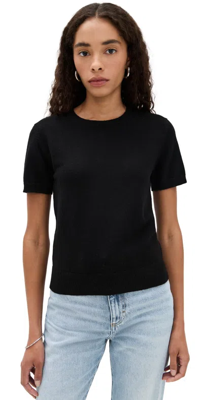 Vince Short-sleeved T-shirt In Black