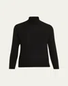 Vince Cashmere-blend Three-quarter Sweater In Black