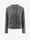 Vince Cashmere Cardigan In Gray