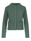 Vince Cashmere Cardigan In Green