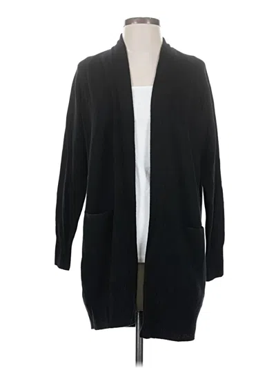 Pre-owned Vince Cashmere Cardigan Sweater In Black