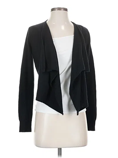 Pre-owned Vince Cashmere Cardigan Sweater In Black