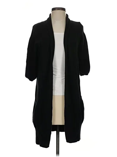 Pre-owned Vince Cashmere Cardigan Sweater In Black