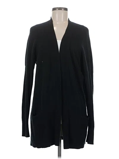Pre-owned Vince Cashmere Cardigan Sweater In Black
