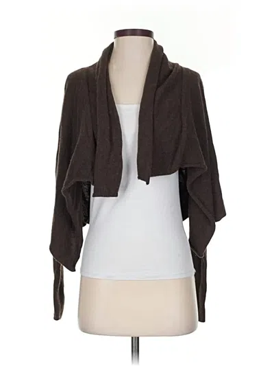 Pre-owned Vince Cashmere Cardigan Sweater In Brown