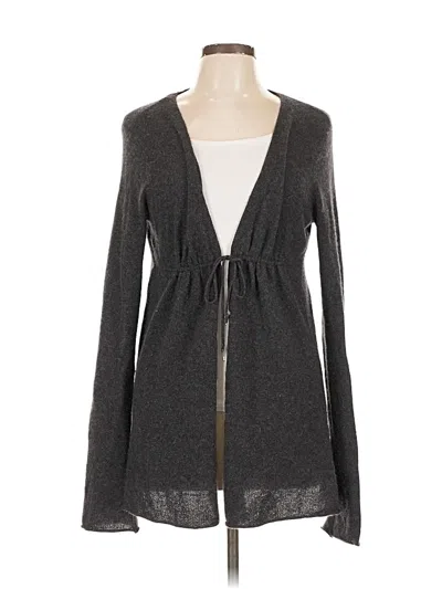 Pre-owned Vince Cashmere Cardigan Sweater In Gray