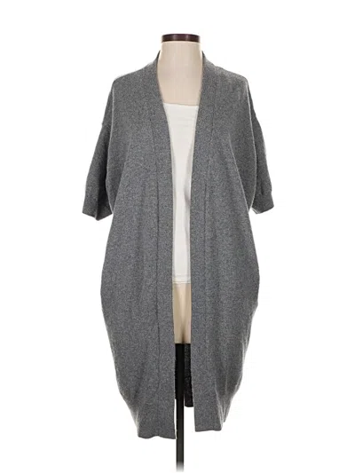 Pre-owned Vince Cashmere Cardigan Sweater In Gray
