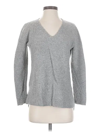Pre-owned Vince Cashmere Cardigan Sweater In Gray