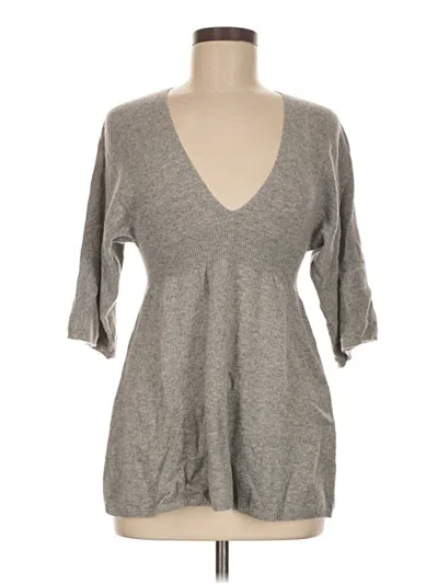 Pre-owned Vince Cashmere Cardigan Sweater In Gray