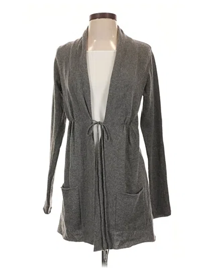 Pre-owned Vince Cashmere Cardigan Sweater In Gray