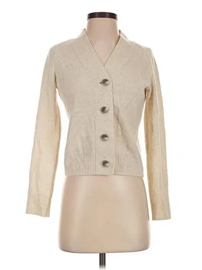 Pre-owned Vince Cashmere Cardigan Sweater In Tan