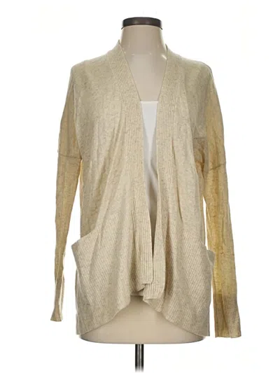 Pre-owned Vince Cashmere Cardigan Sweater In Tan
