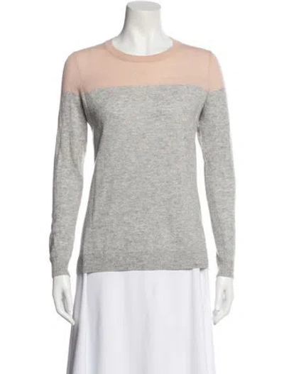 Pre-owned Vince Cashmere Colorblock Pattern Sweater In Neutral
