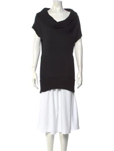 Pre-owned Vince Cashmere Cowl Neck Sweater In Black