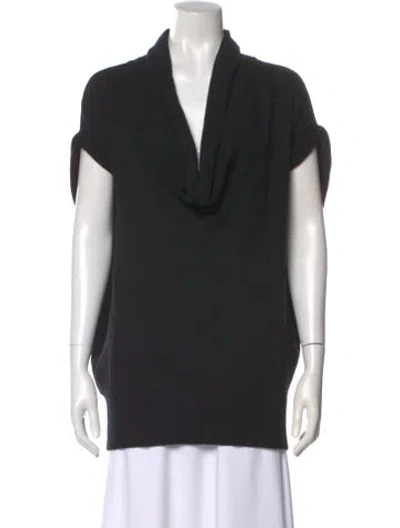 Pre-owned Vince Cashmere Cowl Neck Sweater In Black