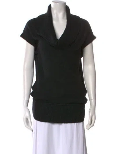 Pre-owned Vince Cashmere Cowl Neck Sweater In Black