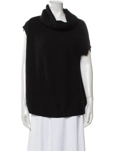 Pre-owned Vince Cashmere Cowl Neck Sweater In Black