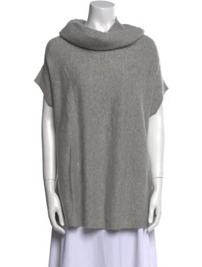 Pre-owned Vince Cashmere Cowl Neck Sweater In Gray