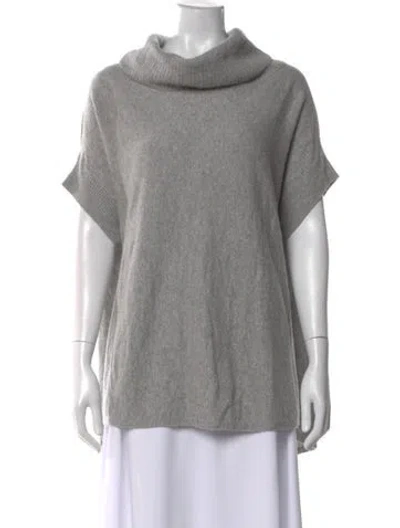 Pre-owned Vince Cashmere Cowl Neck Sweater In Gray
