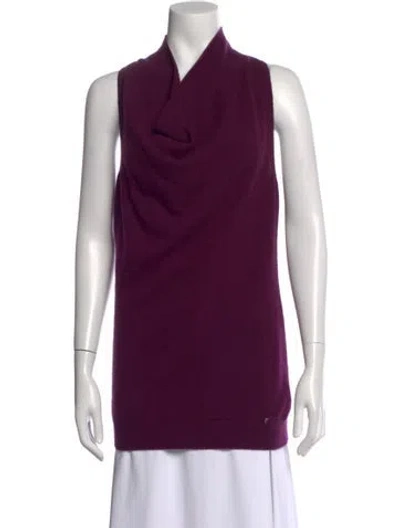 Pre-owned Vince Cashmere Cowl Neck Sweater In Purple