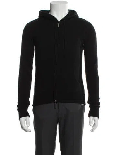 Pre-owned Vince Cashmere Crew Neck Hoodie In Black