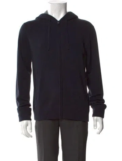 Pre-owned Vince Cashmere Crew Neck Hoodie In Black