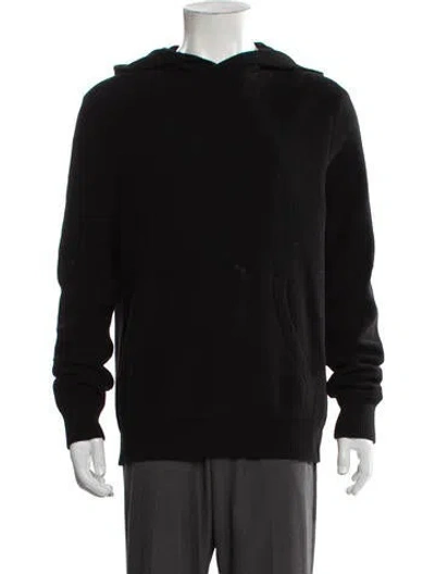 Pre-owned Vince Cashmere Crew Neck Hoodie In Black