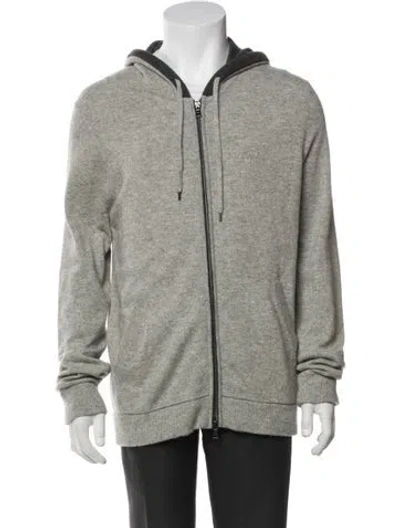 Pre-owned Vince Cashmere Crew Neck Hoodie In Gray