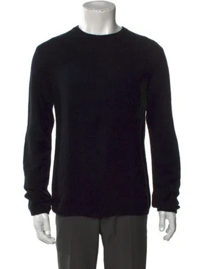 Pre-owned Vince Cashmere Crew Neck Pullover In Black