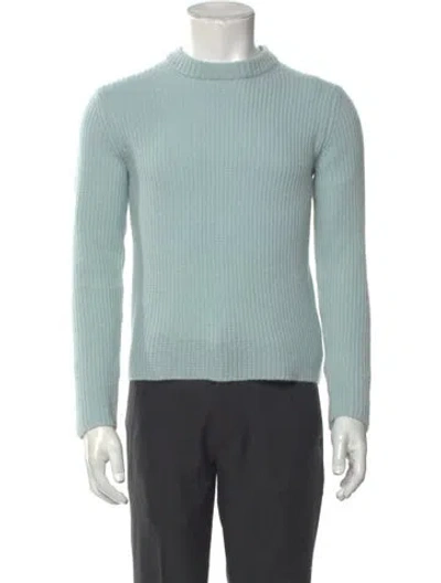 Pre-owned Vince Cashmere Crew Neck Pullover In Green