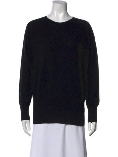 Pre-owned Vince Cashmere Crew Neck Sweater In Black