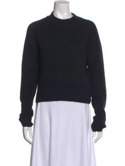 Pre-owned Vince Cashmere Crew Neck Sweater In Black
