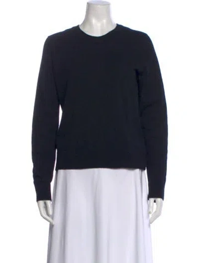 Pre-owned Vince Cashmere Crew Neck Sweater In Black