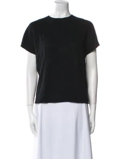 Pre-owned Vince Cashmere Crew Neck Sweater In Black